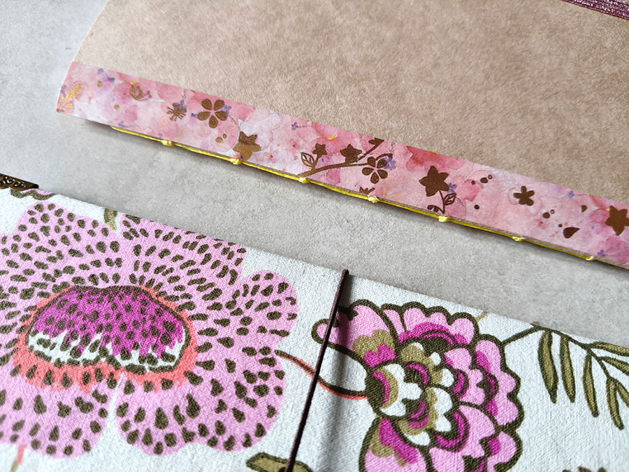 Traveler’s Notebook artesanal de algodón - Colección Floral - Imagen 6