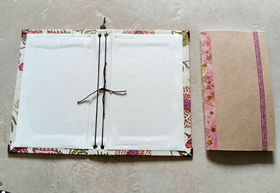 Traveler’s Notebook artesanal de algodón - Colección Floral - Imagen 7