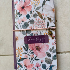 Traveler’s Notebook artesanal plastificado - Colección Acuarela Floral